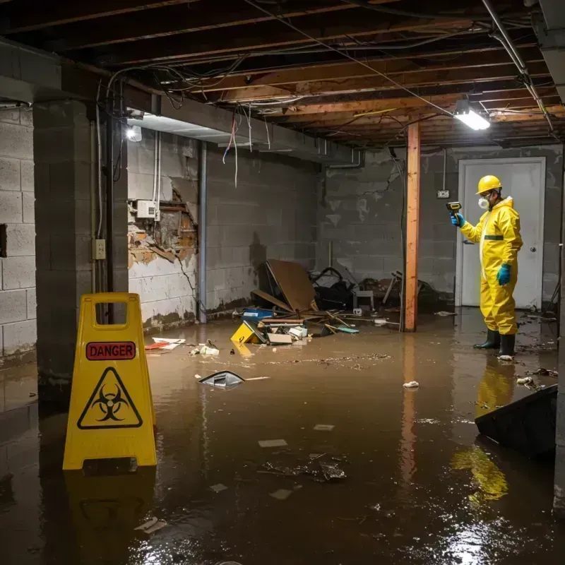 Flooded Basement Electrical Hazard in Russellton, PA Property